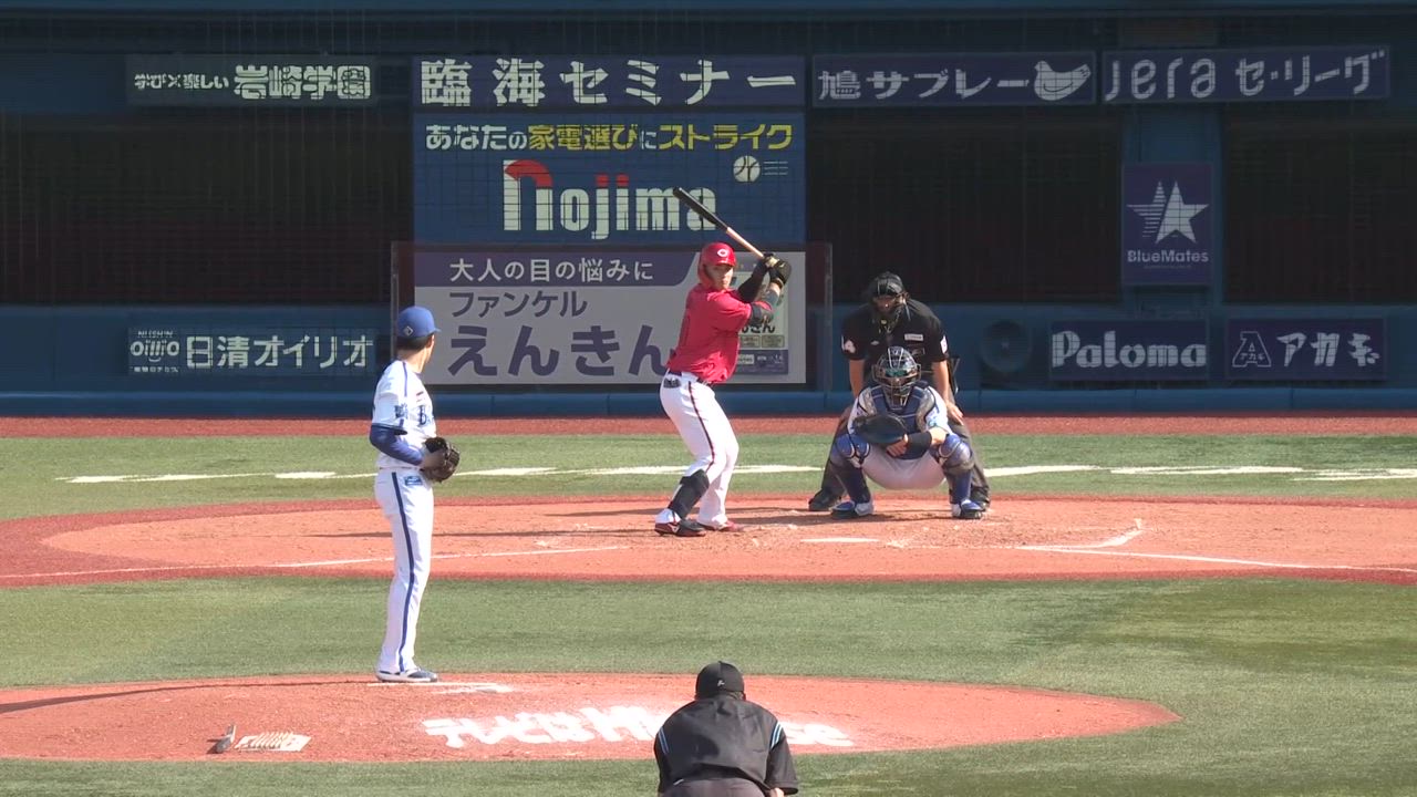 4回表、キャッチャー伊藤選手が矢のような送球で、盗塁を阻止！