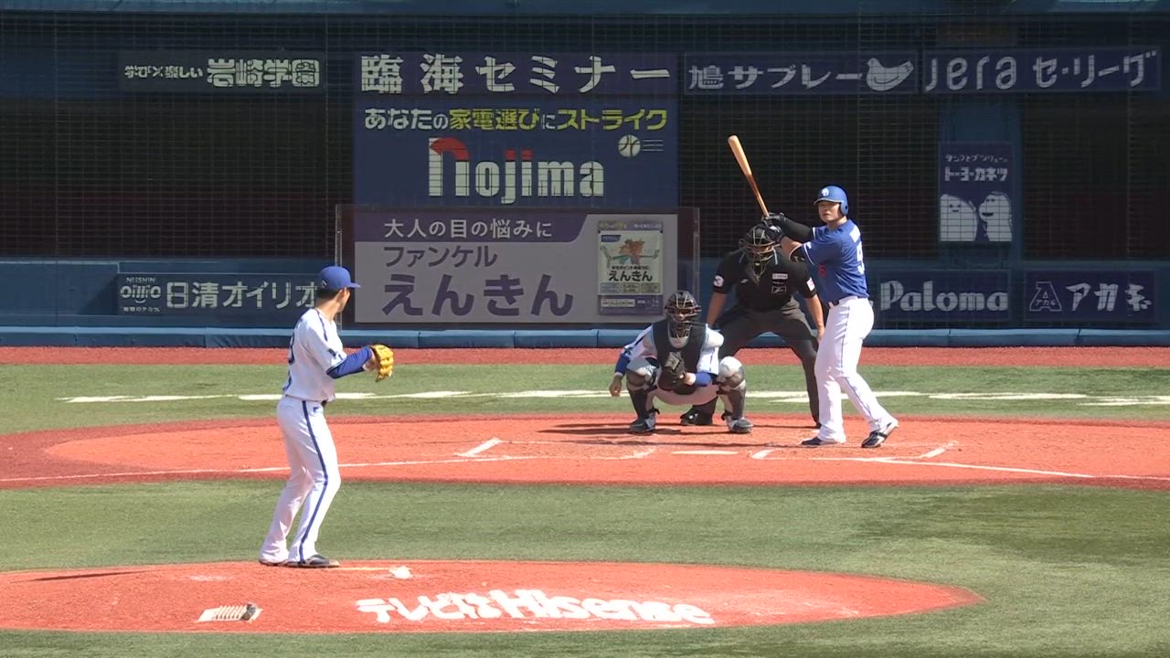 4回表、中川颯選手がキレのあるスライダーで空振り三振に斬って取る！