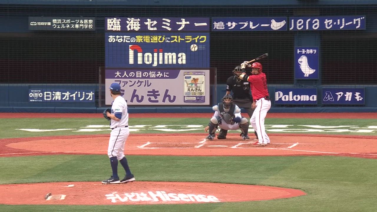 2回表、A.ケイ選手がキレのあるスライダーで空振り三振に斬って取る！