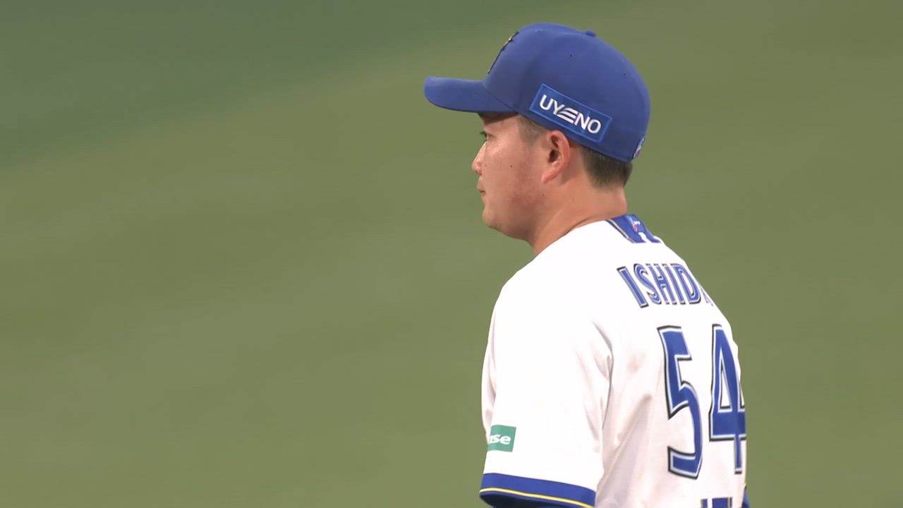 70th baysters 東　石田 動画】3回表、石田裕選手が146キロのストレートで見逃し三振に