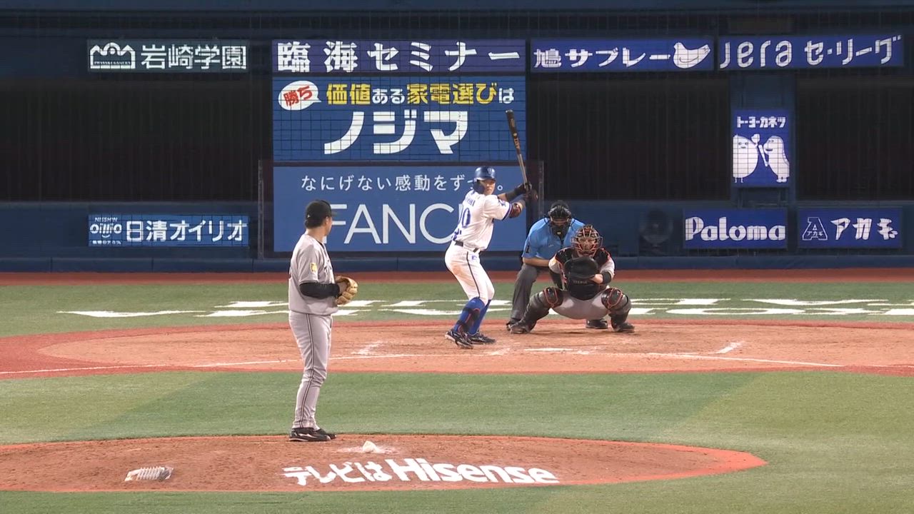 9回裏、ダブルプレーの間にランナーが生還し追加点！