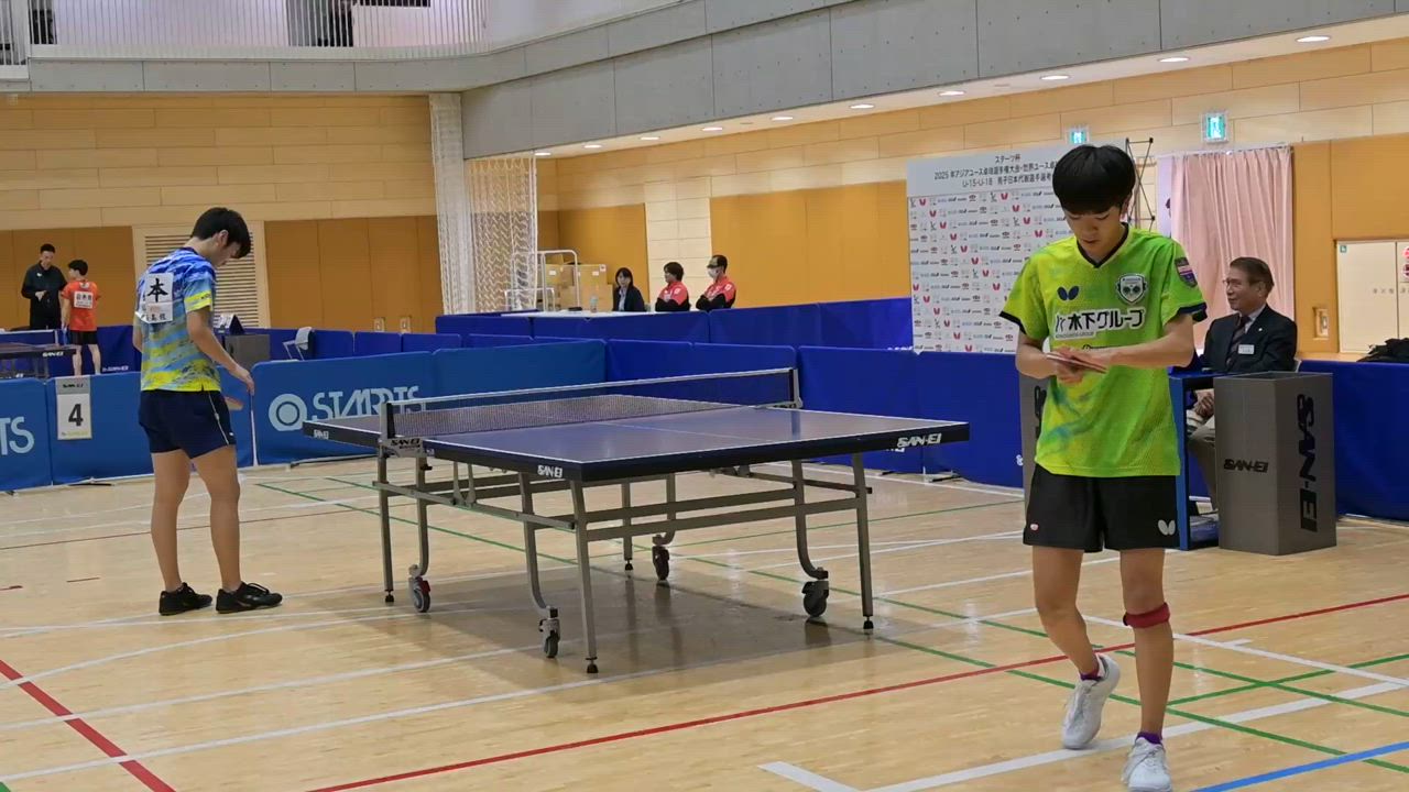 【男子U18第10試合ハイライト】川上流星 vs 谷本拓海：スターツ杯『2025年アジアユース卓球選手権大会・世界ユース卓球選手権大会 U-15・U-18 男子日本代表選手選考会』