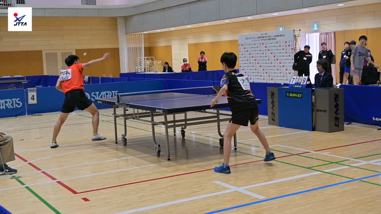 【男子U15第11試合ハイライト】大野颯真 vs 栁本進太郎：スターツ杯『2025年アジアユース卓球選手権大会・世界ユース卓球選手権大会 U-15・U-18 男子日本代表選手選考会』