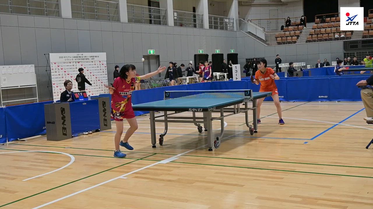 【女子U15第4試合ハイライト】石田心美 vs 香川さくら子：スターツ杯『2025年アジアユース卓球選手権大会・世界ユース卓球選手権大会 U-15・U-18　女子日本代表選手選考会』