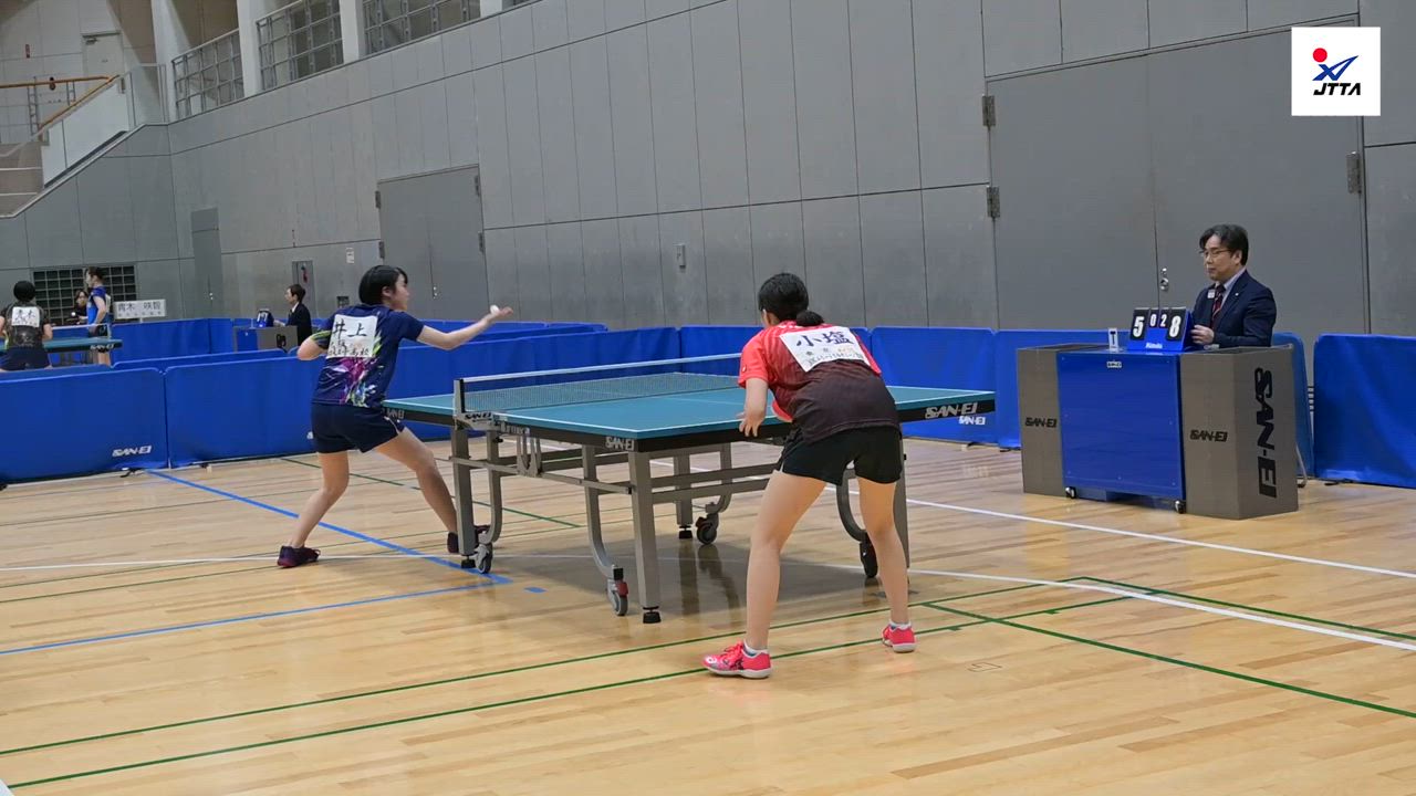 【女子U18第11試合ハイライト】井上真夕 vs 小塩悠菜：スターツ杯『2025年アジアユース卓球選手権大会・世界ユース卓球選手権大会 U-15・U-18　女子日本代表選手選考会』