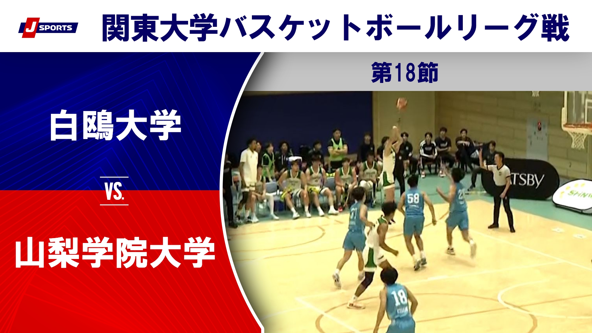 【ハイライト】白鴎大 vs. 山梨学院大｜第100回 関東大学バスケットボールリーグ戦 第18節 #basketball