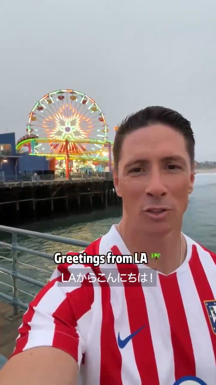 LAのフェルナンド・トーレスからメッセージ｜アトレティコ・デ・マドリー