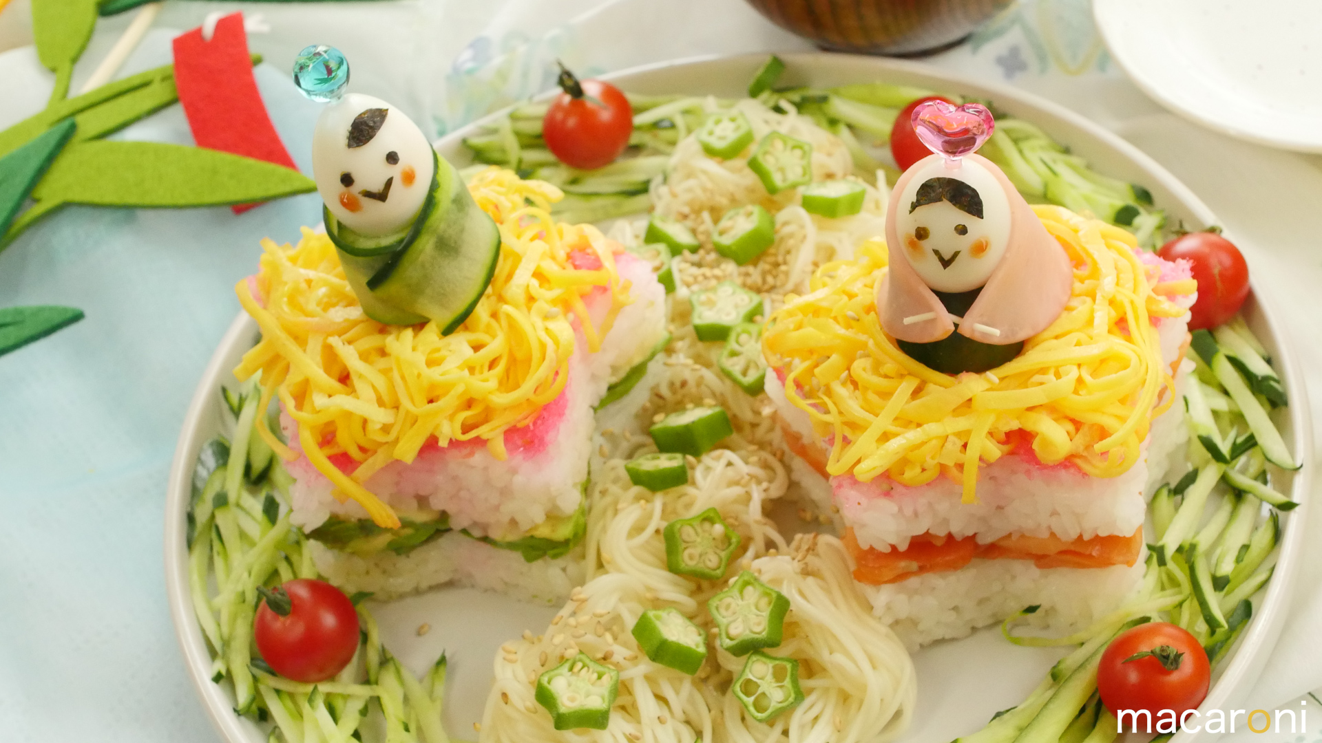牛乳パックで簡単 きらきら星の七夕ちらし寿司ケーキ Macaroni 食 と 女性 が主役のライフスタイルマガジン Yahoo Japan