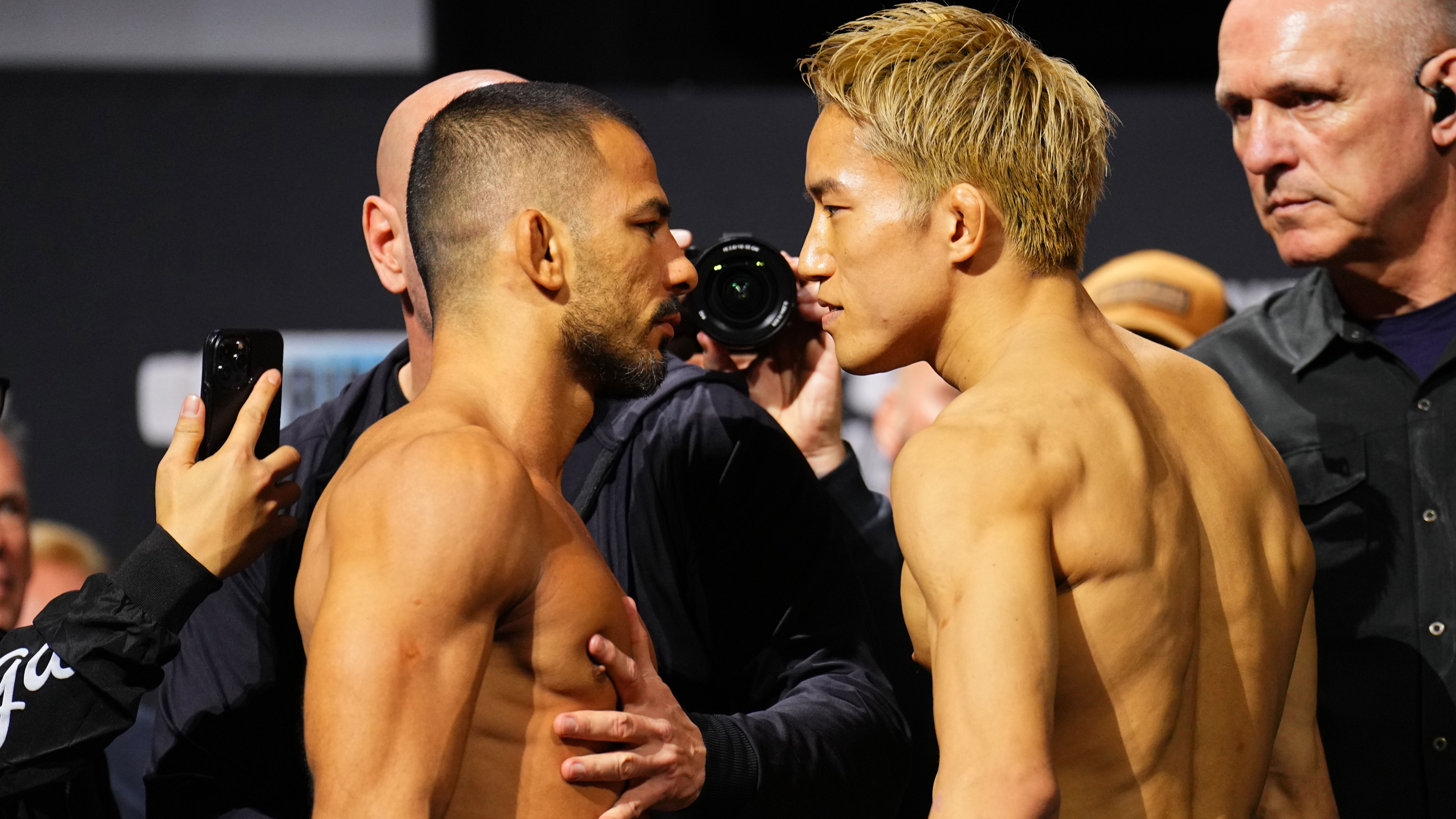 【UFC】無事計量パスした朝倉海、決戦に向けて意気込み！ &公開計量のようす| UFC 310：パントージャvs.朝倉海