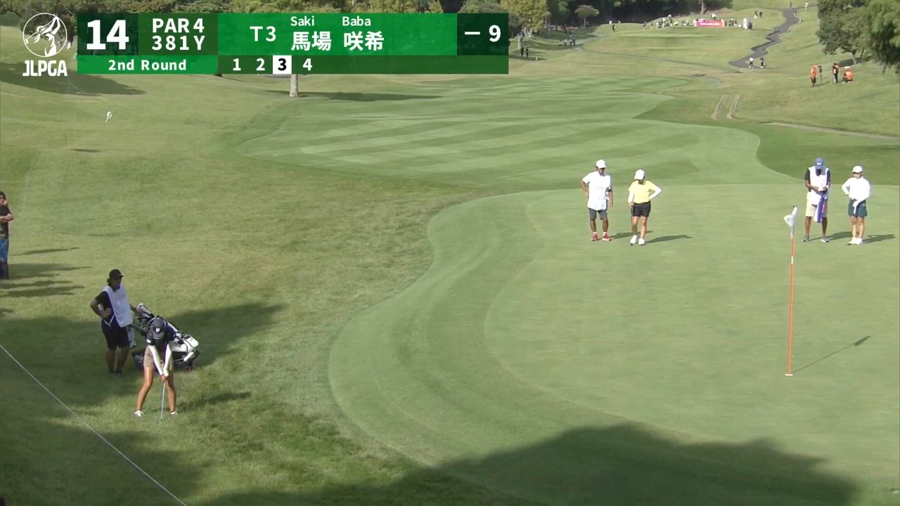 プロ入り初のJLPGAツアーで馬場咲希が見事なチップインバーディー！首位と1打差で最終日へ