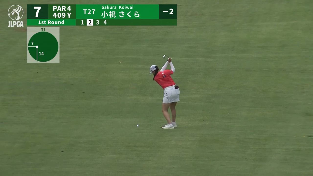【女子ゴルフ】狭いエリアにピタリと止める！小祝さくらの巧みなショット！＜ミネベアミツミ レディス 北海道新聞カップ＞