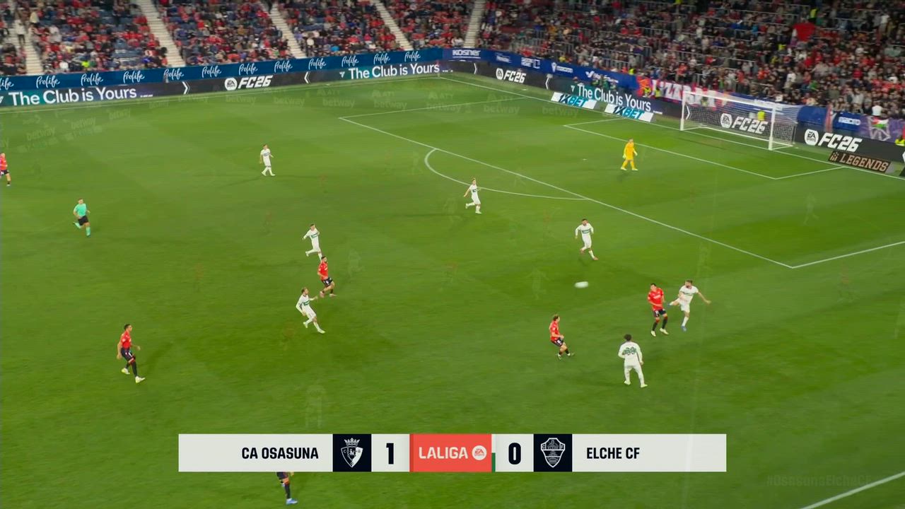 【ラ・リーガ第6節】オサスナ vs  エルチェ