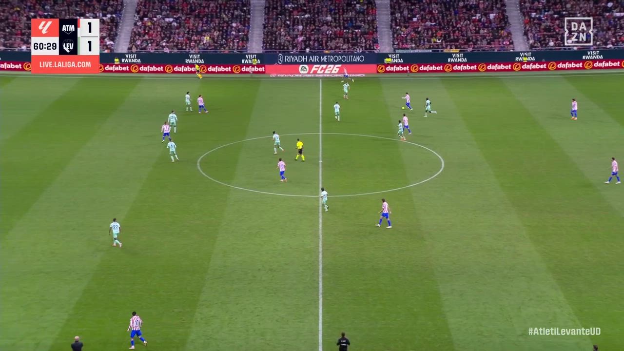 【ラ・リーガ第12節】A・マドリード vs レバンテ