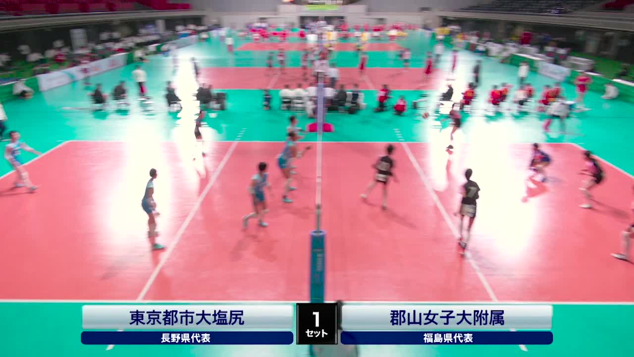 動画 春の高校バレー21 2回戦 女子 郡山女大附 福島 Vs 都市大塩尻 長野 ダイジェスト スポーツナビ C フジテレビジョン