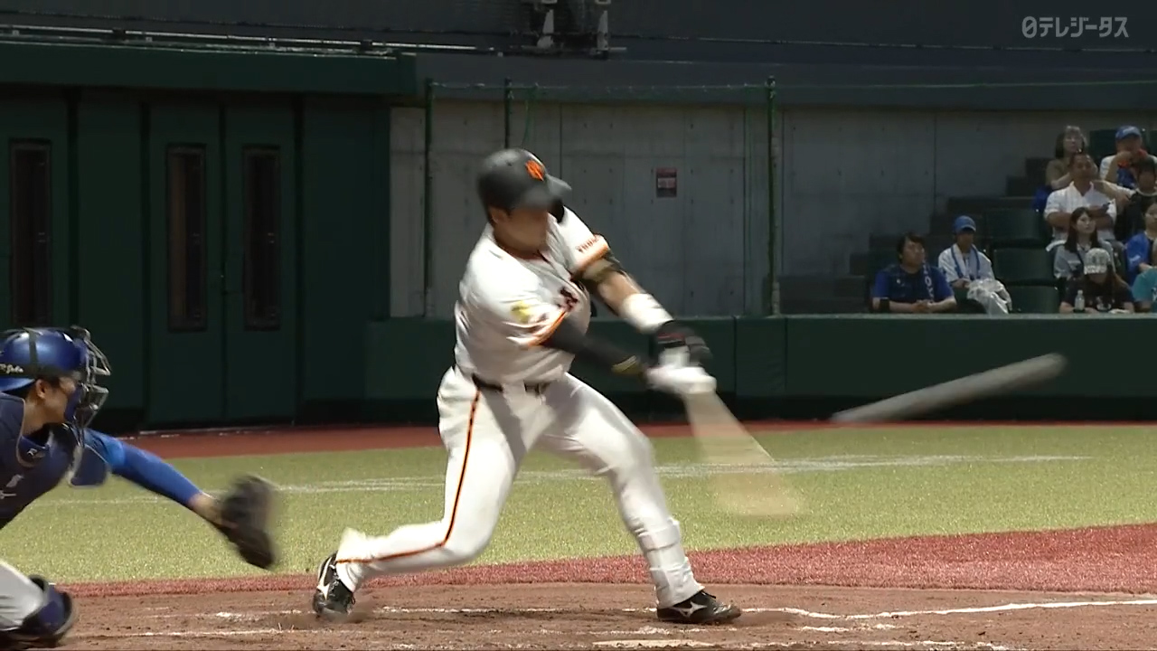 6/25【二軍 巨人vsDeNA】3回裏 石塚のタイムリーヒット！