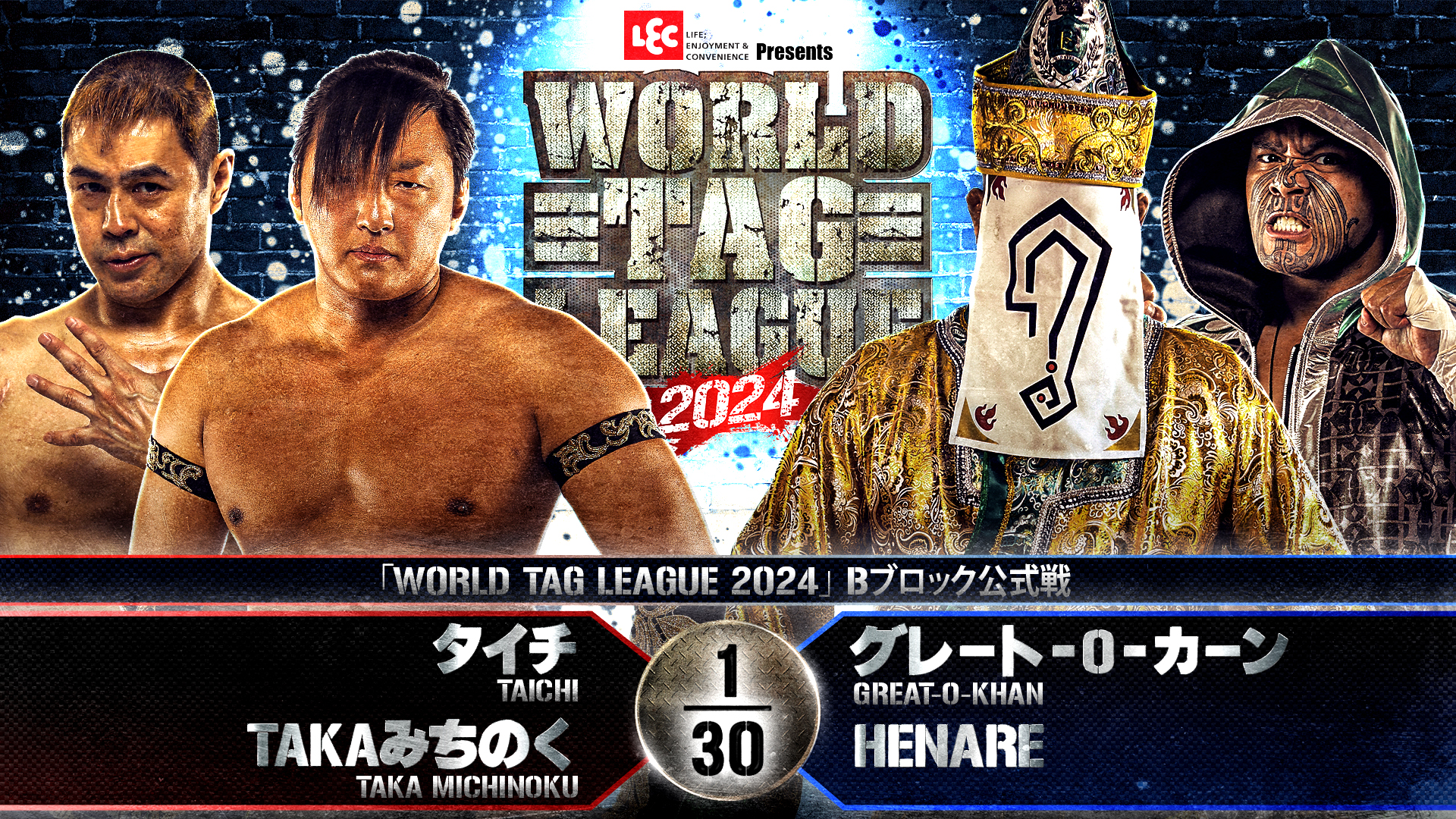 第6試合 結果速報！2024年11月21日『WORLD TAG LEAGUE 2024』 千葉・船橋市総合体育館（船橋アリーナ）大会