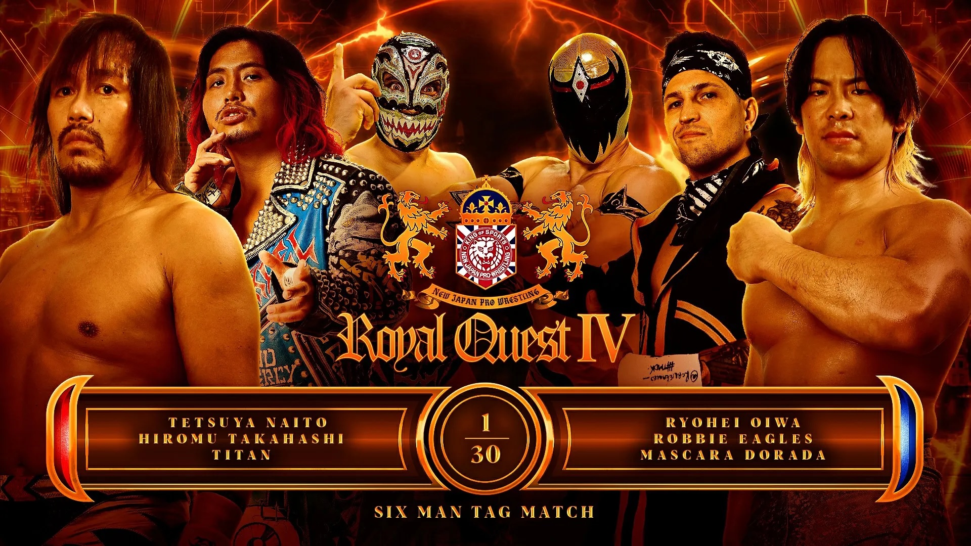 【新日本プロレス】第7試合 結果速報！2024年10月21日『Royal Quest Ⅳ』 イギリス・Crystal Palace National Sports Centre（ロンドン）大会