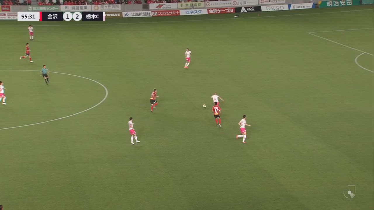 【山ノ井拓己】枠内シュートを右手でかきだす「ツエーゲン金沢 vs 栃木シティ」