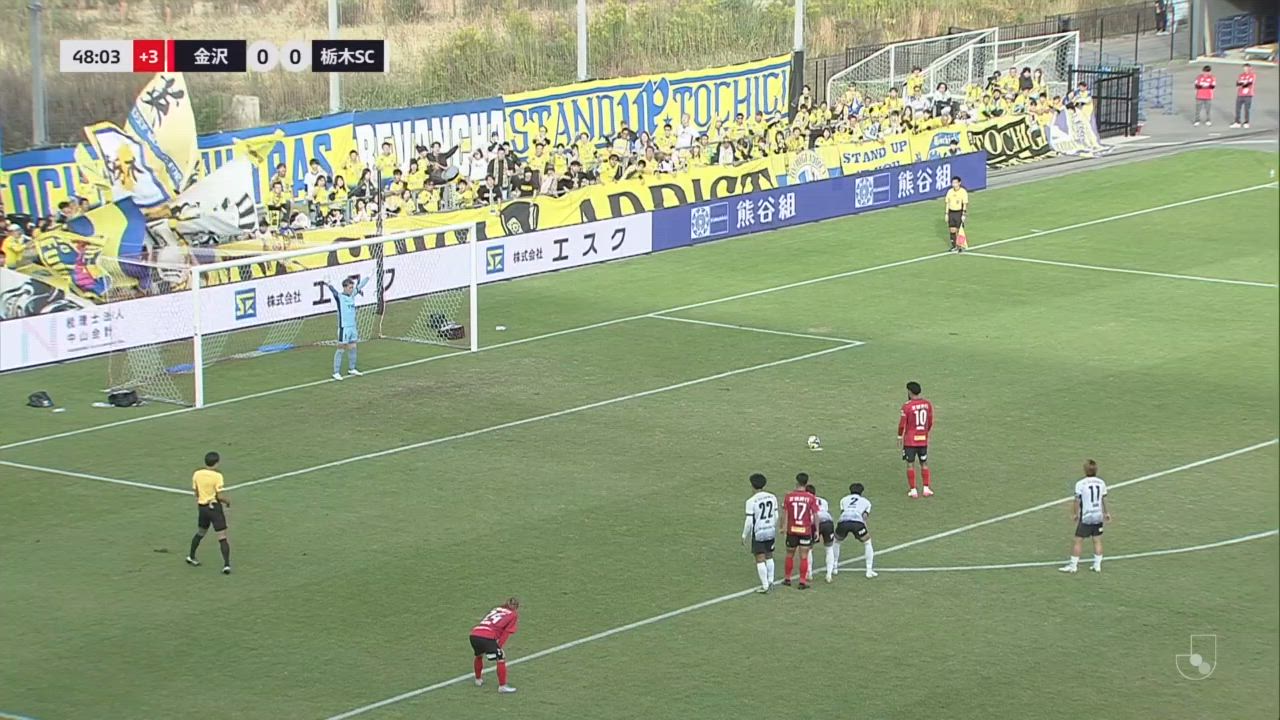 【パトリック】前半終了間際のPKを決め切る「ツエーゲン金沢 vs 栃木SC」
