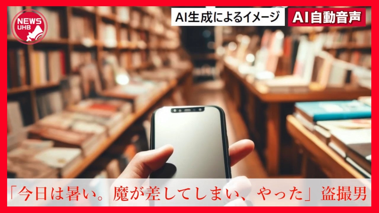 『今日は暑い。魔が差してしまい、やった』書籍売り場にいた10代女性のスカートの中にスマホ差し入れ盗撮 27歳会社員の男を逮捕 調べに対し"意味不明"な供述 - 北海道ニュースUHB TimeLine | Yahoo! JAPAN