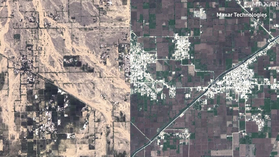 国土の3分の1が冠水したパキスタン、衛星写真から被害の大きさ浮き彫り - ロイター映像ニュース | Yahoo! JAPAN