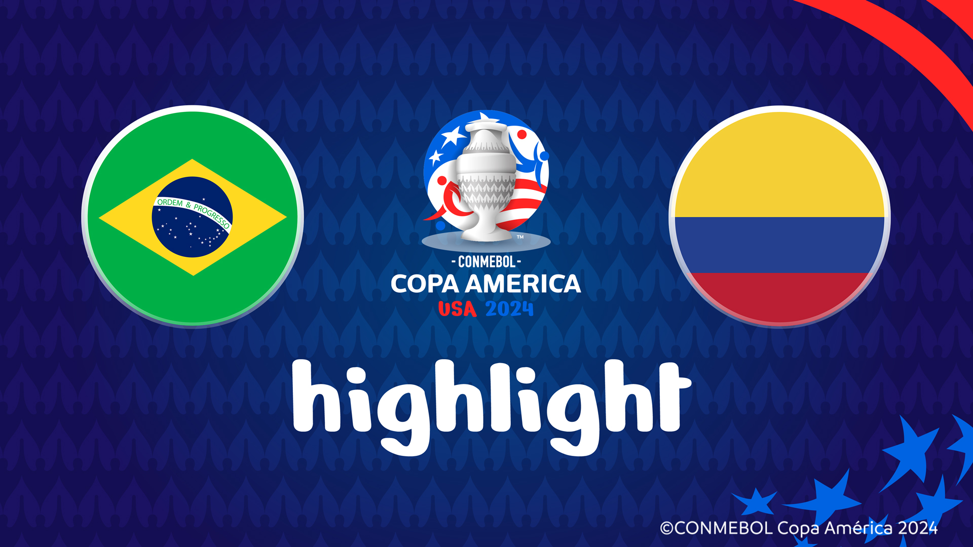 【公式ハイライト】ブラジル vs. コロンビア | グループステージ | CONMEBOL コパ・アメリカ USA 2024