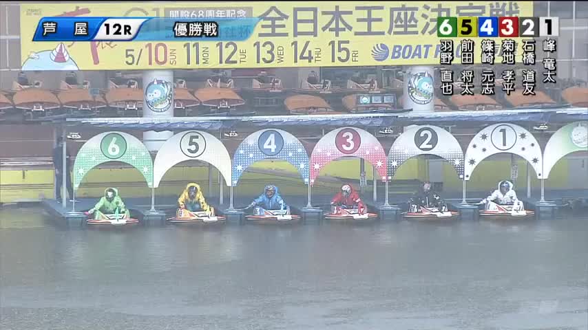 動画】ボートレース芦屋 G1全日本王座決定戦 開設68周年記念