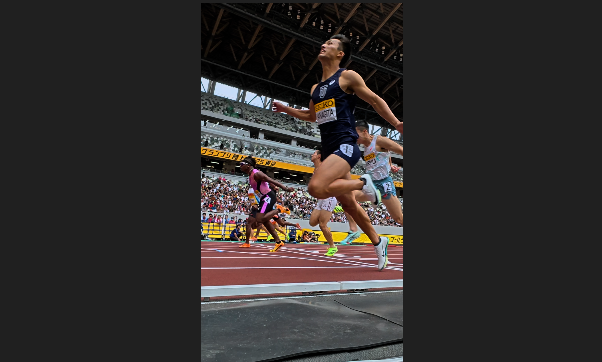 ギリギリの決勝進出から優勝！栁田大輝が男子100mでコールマンらに競り勝ち連覇達成【セイコーゴールデングランプリ】
