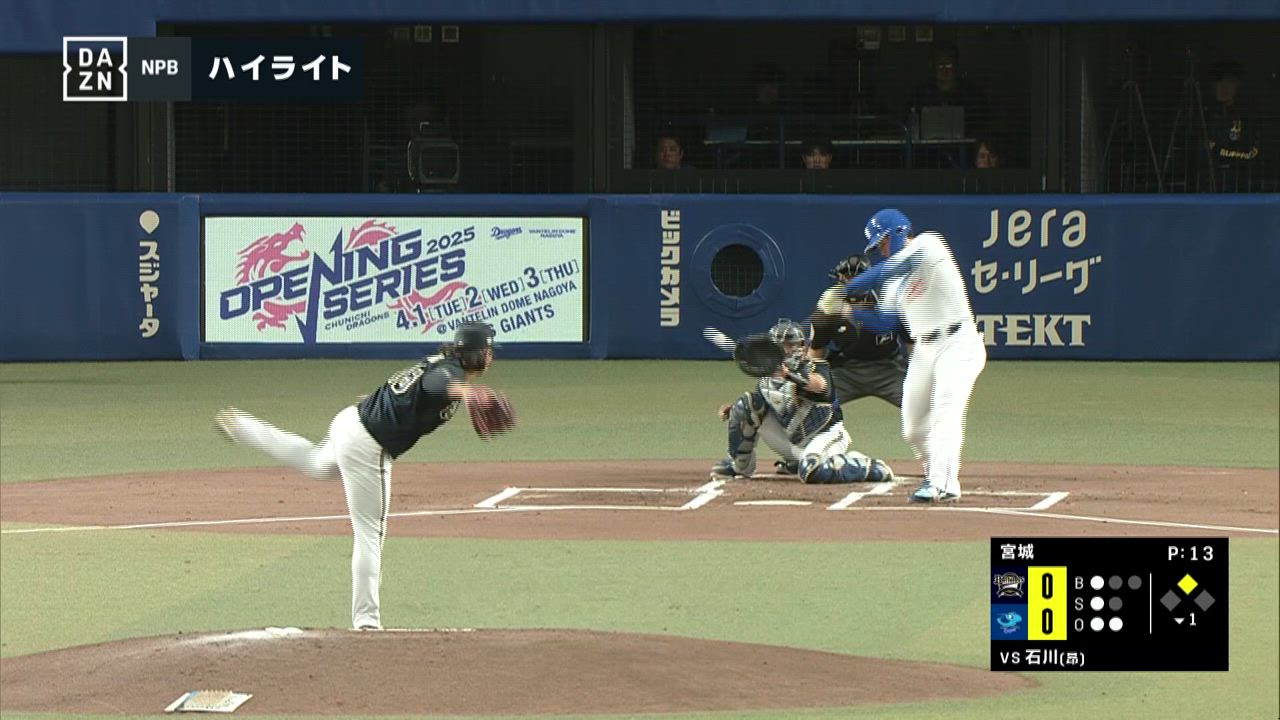 3/12 中日 vs オリックス  ゲームハイライト