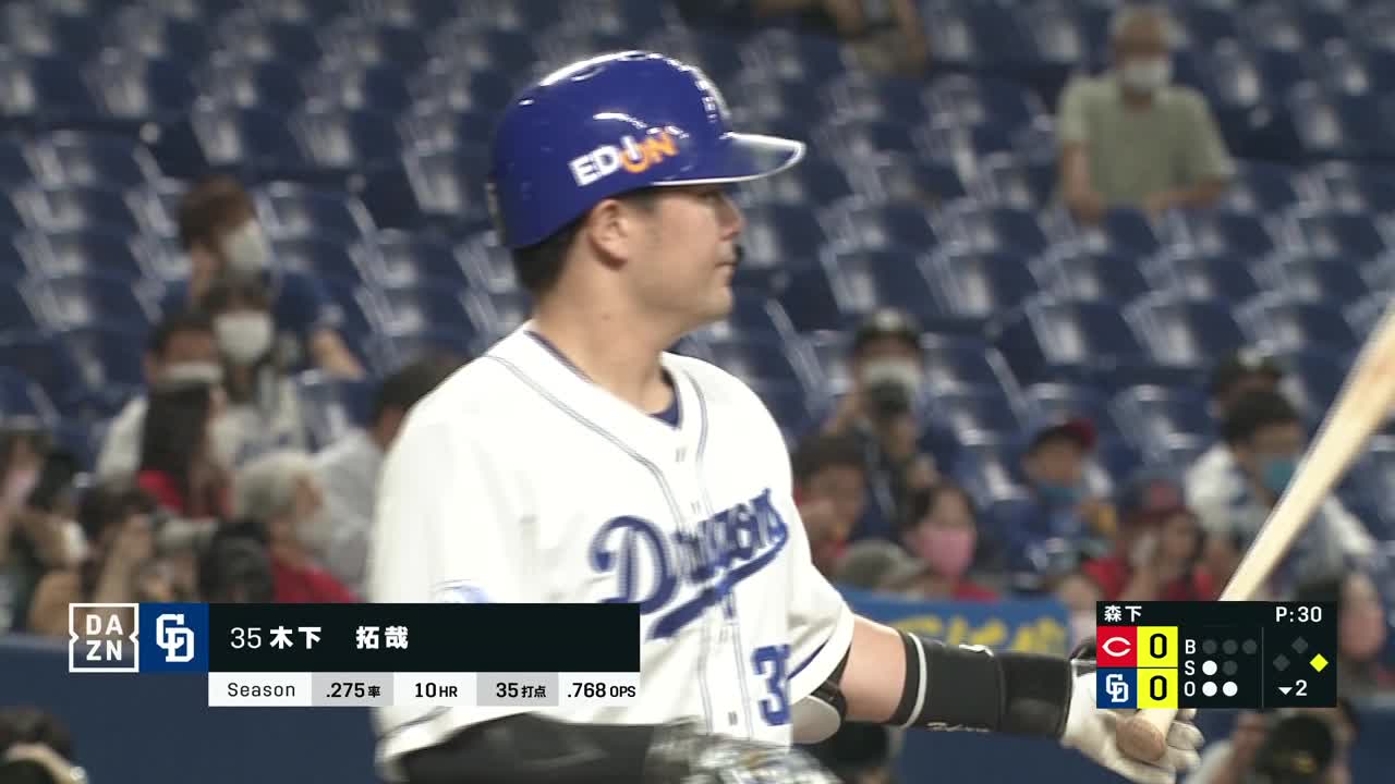 2021年9月14日 中日ドラゴンズvs 広島東洋カープ 試合動画 プロ野球 スポーツナビ