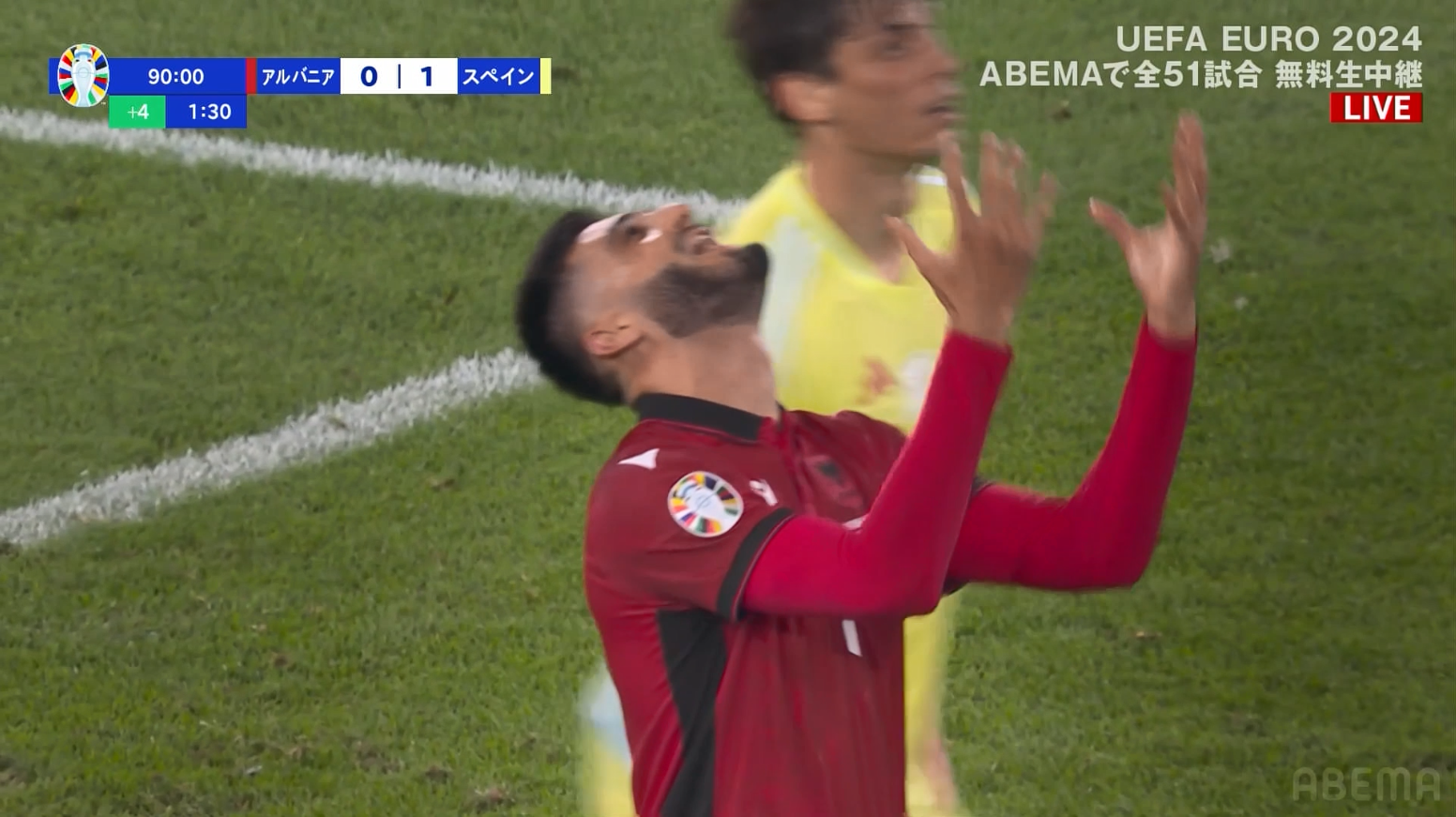 【UEFA EURO 2024 アルバニア vs スペイン】アルバニア必死の猛攻!!