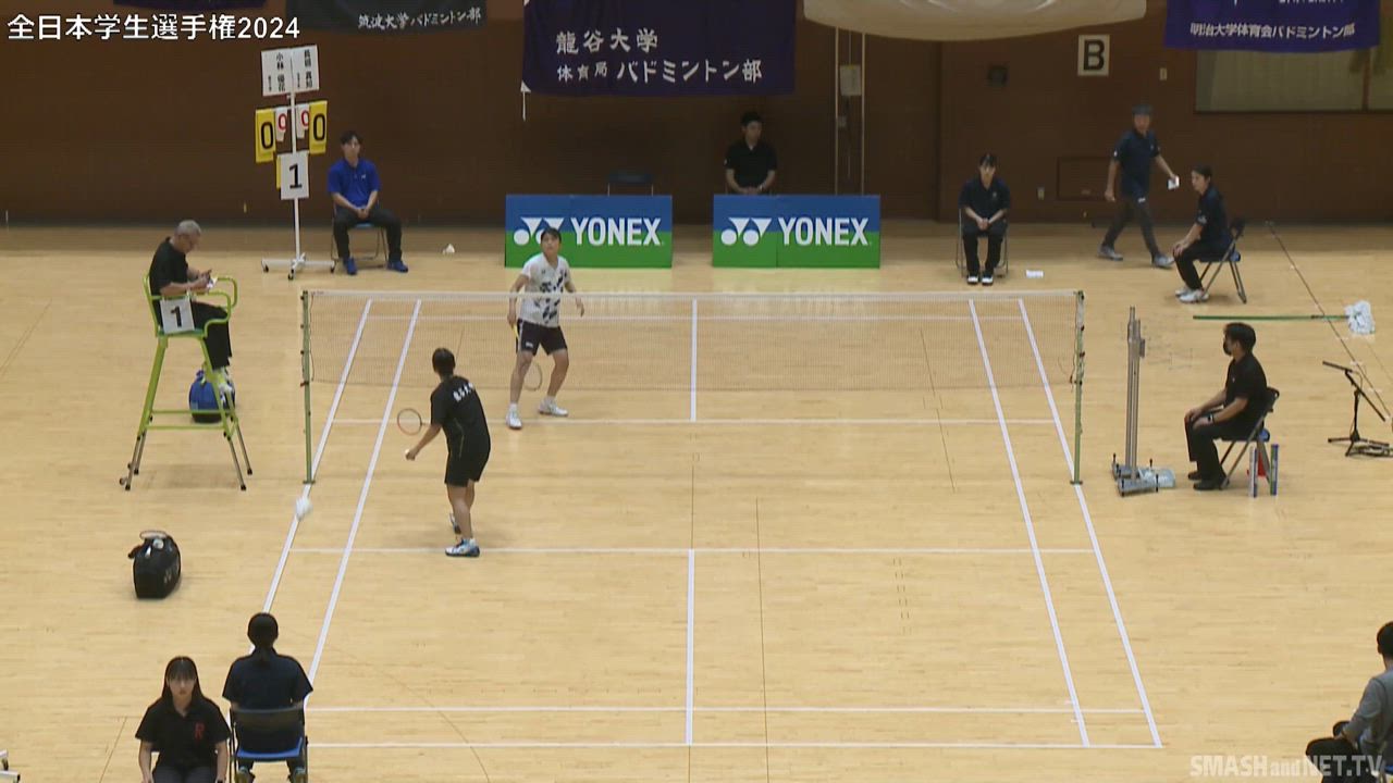 【第７５回全日本学生バドミントン選手権大会】 女子シングルス決勝（長廻真知 vs 小林優花）1/2