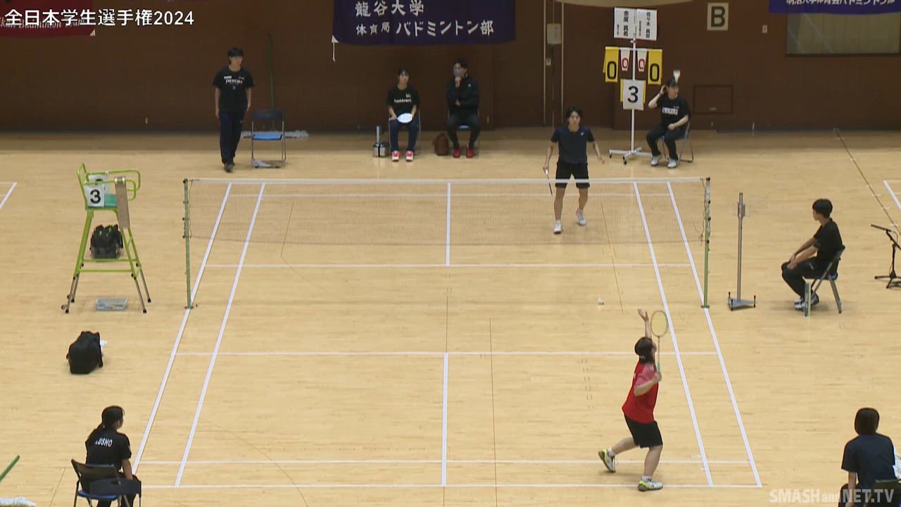 【第７５回全日本学生バドミントン選手権大会】 女子シングルス準々決勝（佐々木真奈 vs 金廣真季）1/2