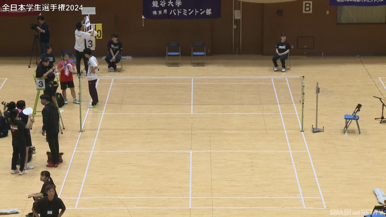 【第７５回全日本学生バドミントン選手権大会】 女子シングルス準々決勝（佐々木真奈 vs 金廣真季）2/2