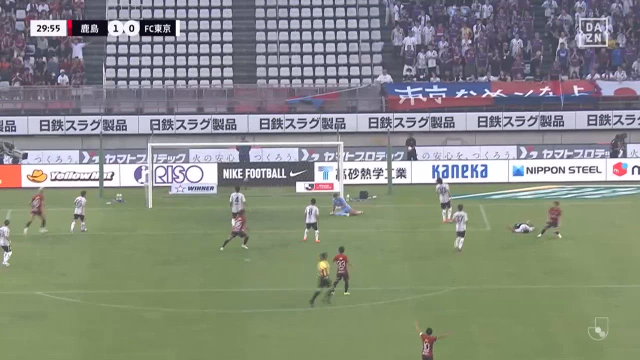 明治安田J1【第24節】鹿島 vs FC東京 ダイジェスト