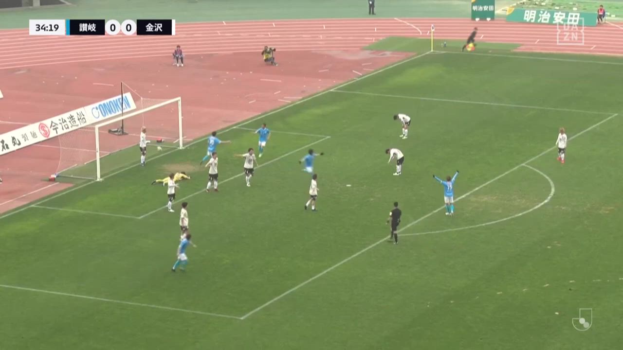 明治安田J3【第3節】讃岐 vs 金沢 ダイジェスト