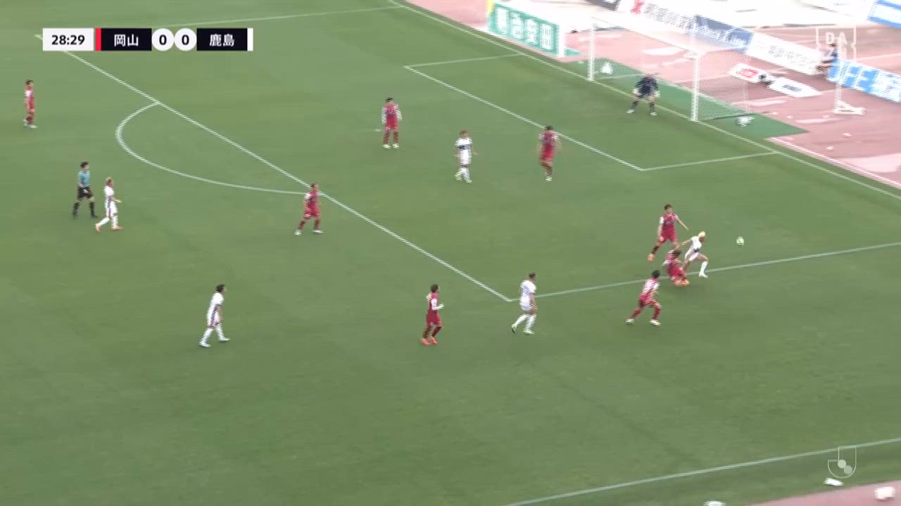 明治安田J1【第11節】岡山 vs 鹿島 ダイジェスト
