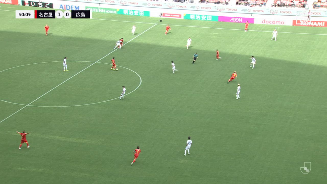 明治安田J1【第11節】名古屋 vs 広島 ダイジェスト
