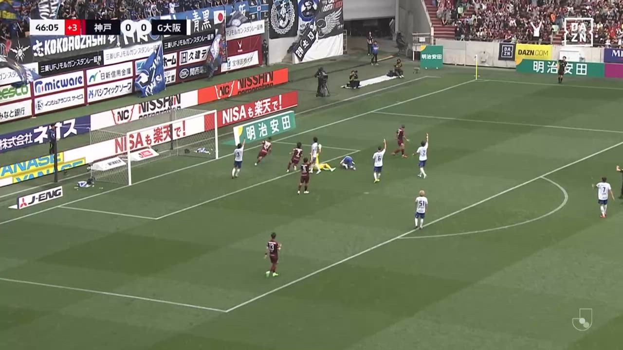 明治安田J1【第17節】神戸 vs G大阪 ダイジェスト