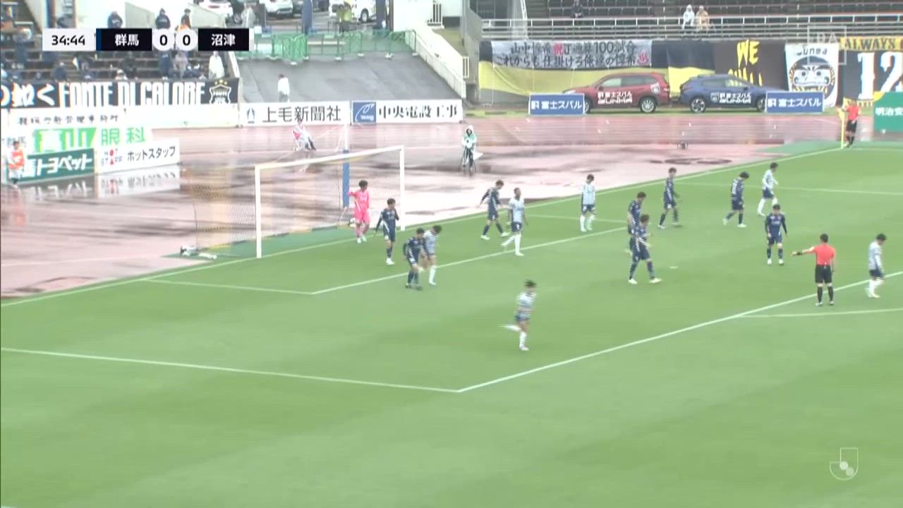 明治安田J3【第14節】群馬 vs 沼津 ダイジェスト