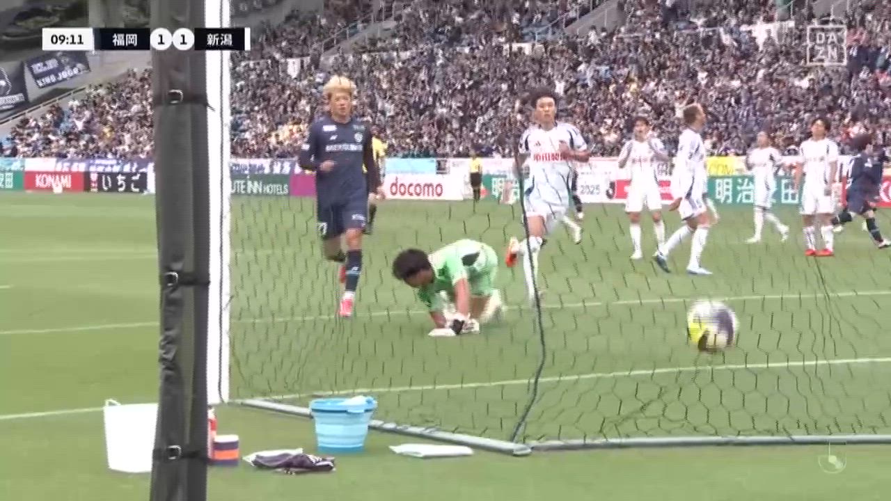 明治安田J1【第21節】福岡 vs 新潟 ダイジェスト