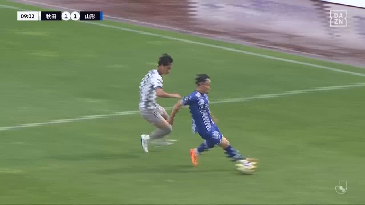 明治安田J2【第20節】秋田 vs 山形 ダイジェスト