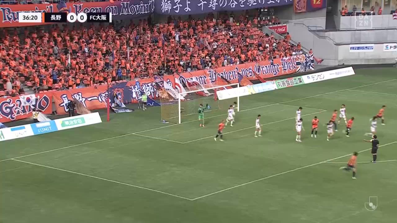 明治安田J3【第19節】長野 vs FC大阪 ダイジェスト