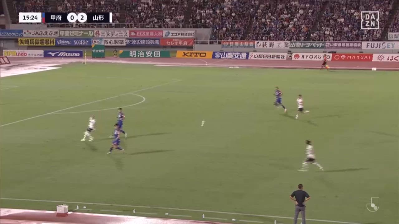 明治安田J2【第24節】甲府 vs 山形 ダイジェスト
