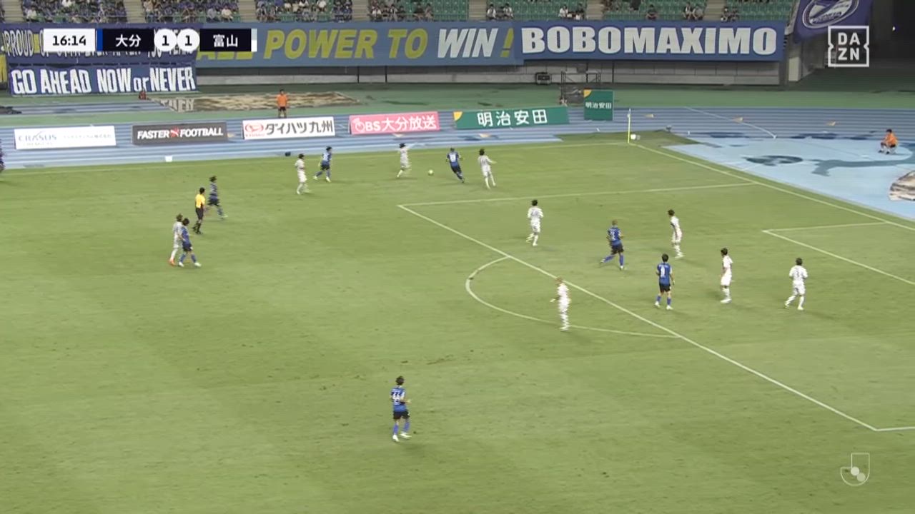 明治安田J2【第25節】大分 vs 富山 ダイジェスト