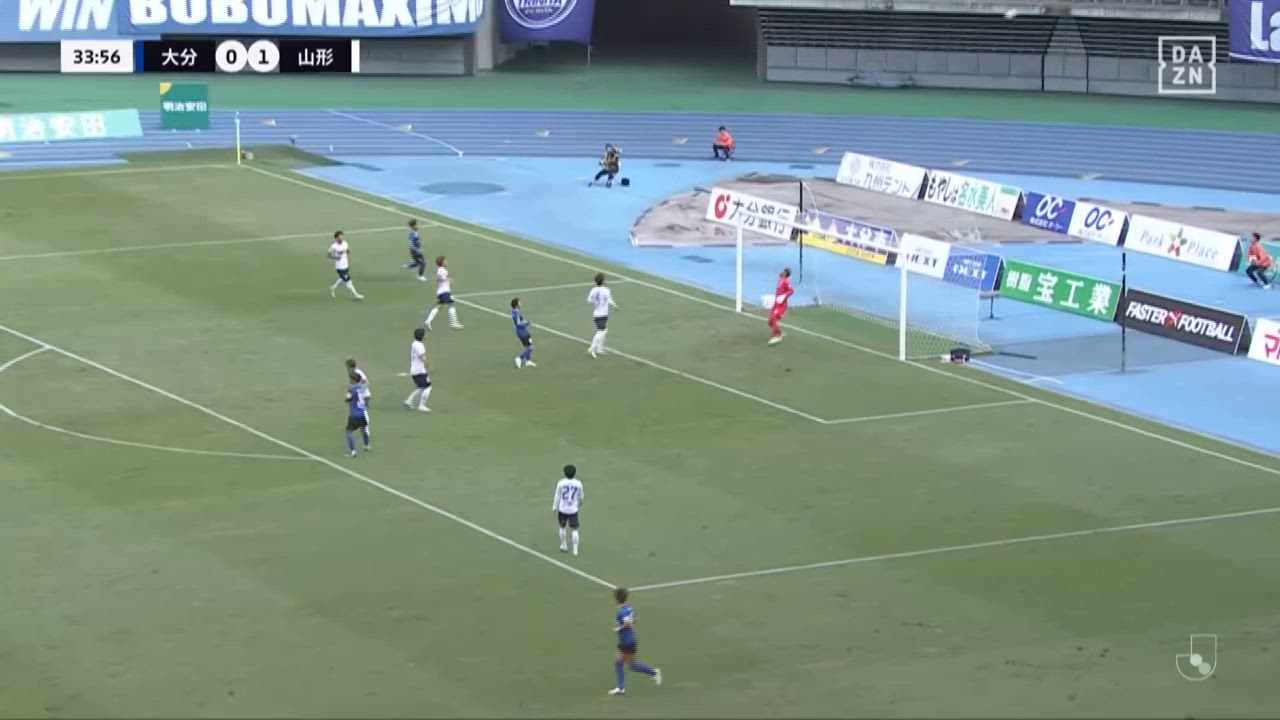 明治安田J2【第35節】大分 vs 山形 ダイジェスト