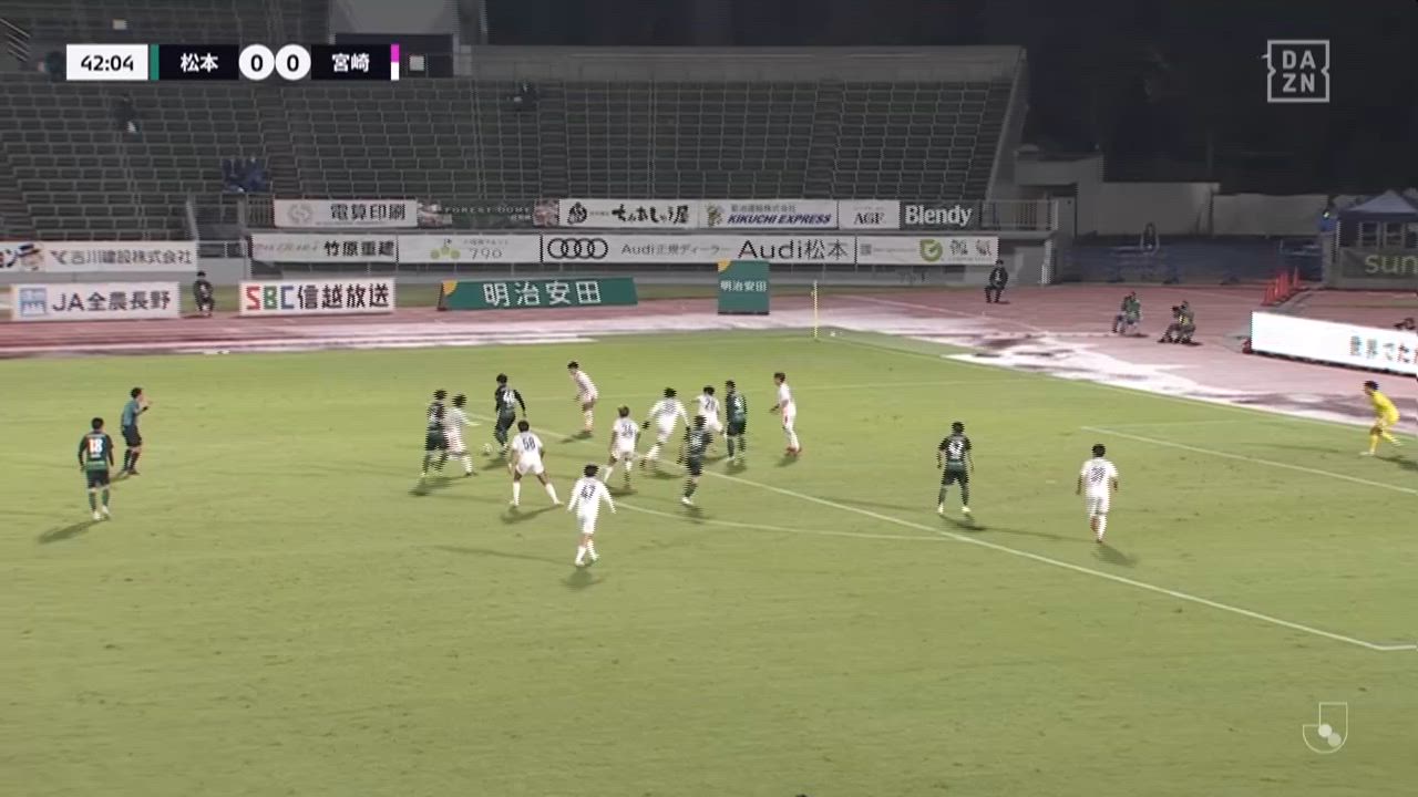 明治安田J3【第31節】松本 vs  宮崎 ダイジェスト