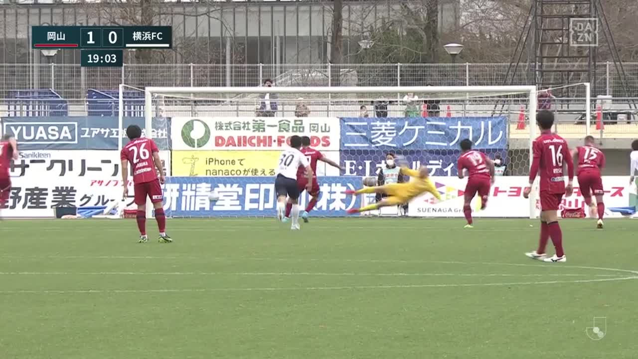 明治安田生命J2リーグ【第5節】  岡山vs 横浜FC ダイジェスト
