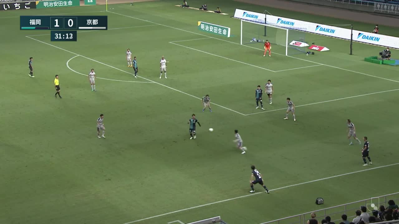 動画 明治安田生命j1リーグ 第21節 福岡vs京都 ダイジェスト スポーツナビ Dazn Jリーグ
